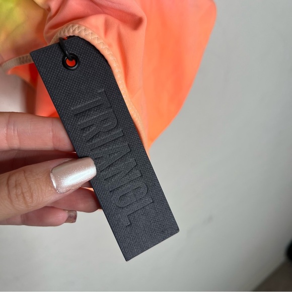 TRIANGL Ombre Rainbow One Piece Low Back Swim Suit NWT - Picture 9 of 11